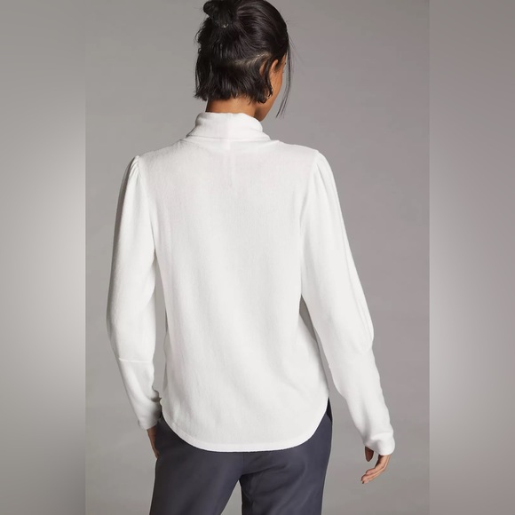 Anthropologie Puff-Sleeved Turtleneck Top - Picture 2 of 6